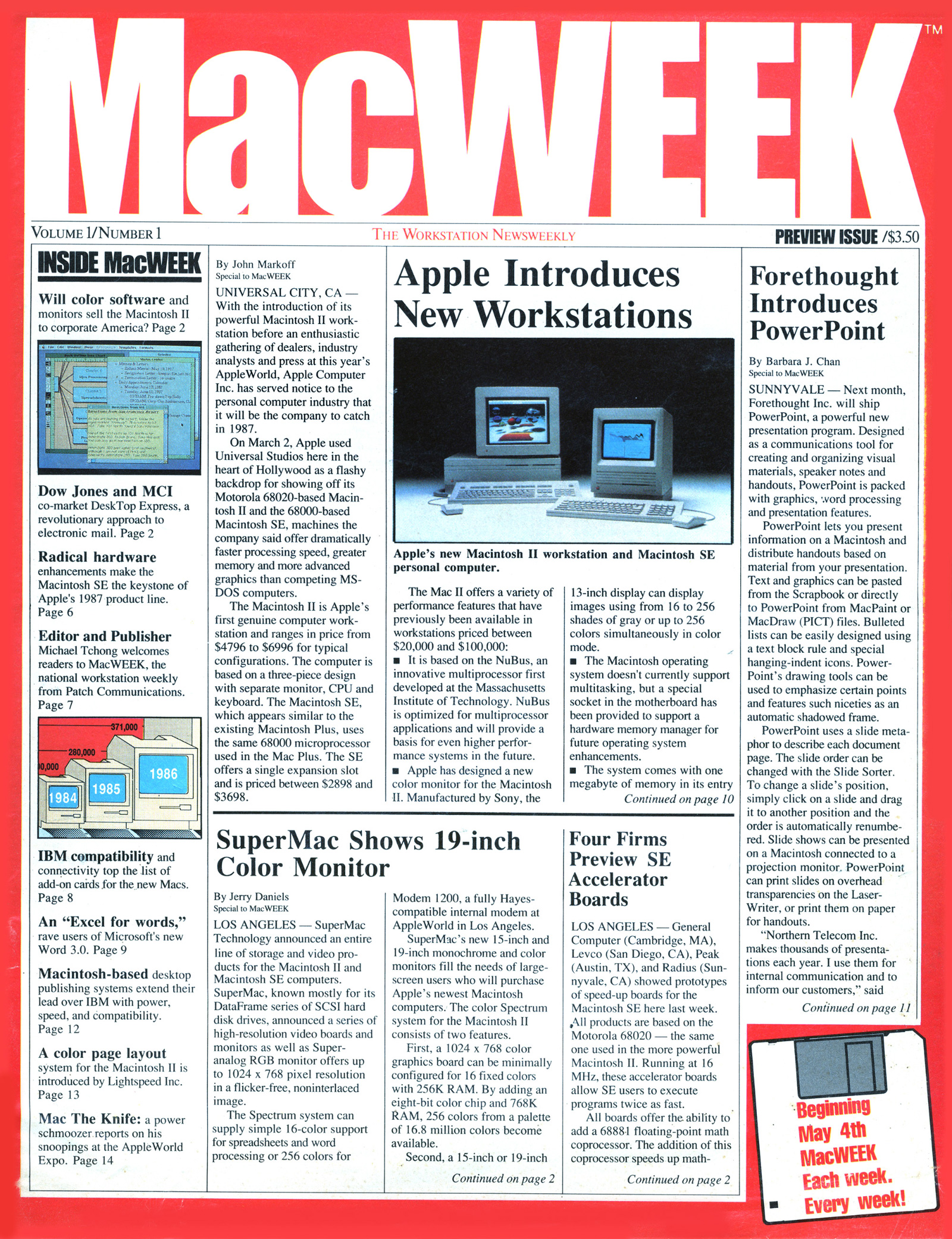 MacWeek first issue
